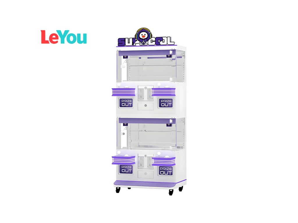 Machine à pince interactive personnalisée haut de gamme violette